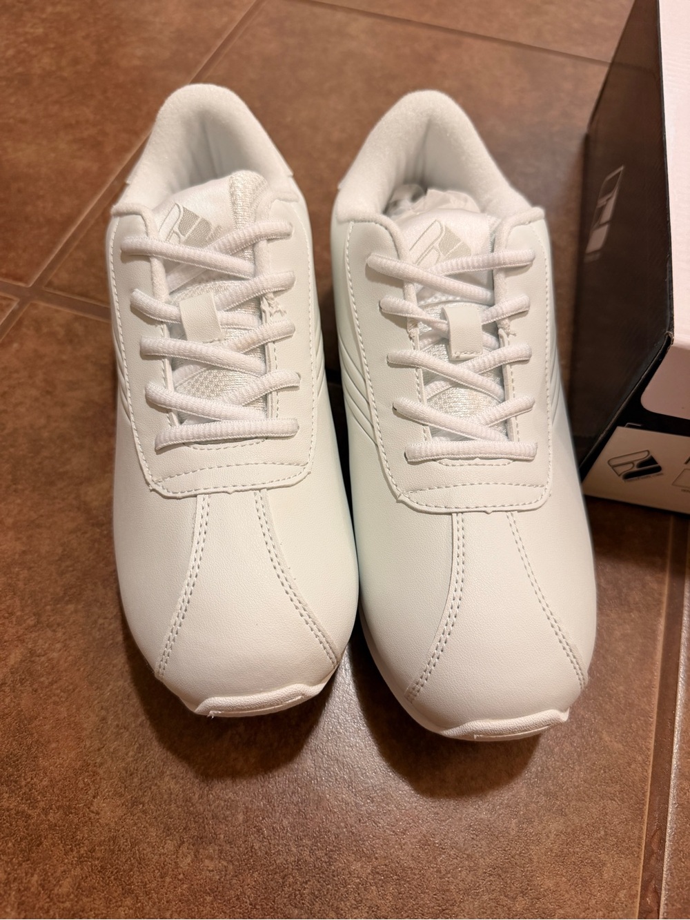 Women's White CHEER Lace-Up Sneakers